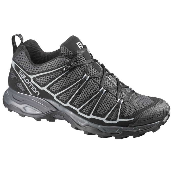 Salomon Singapore Mens Hiking Shoes - X ULTRA PRIME Grey/Black | 86415-QPRS